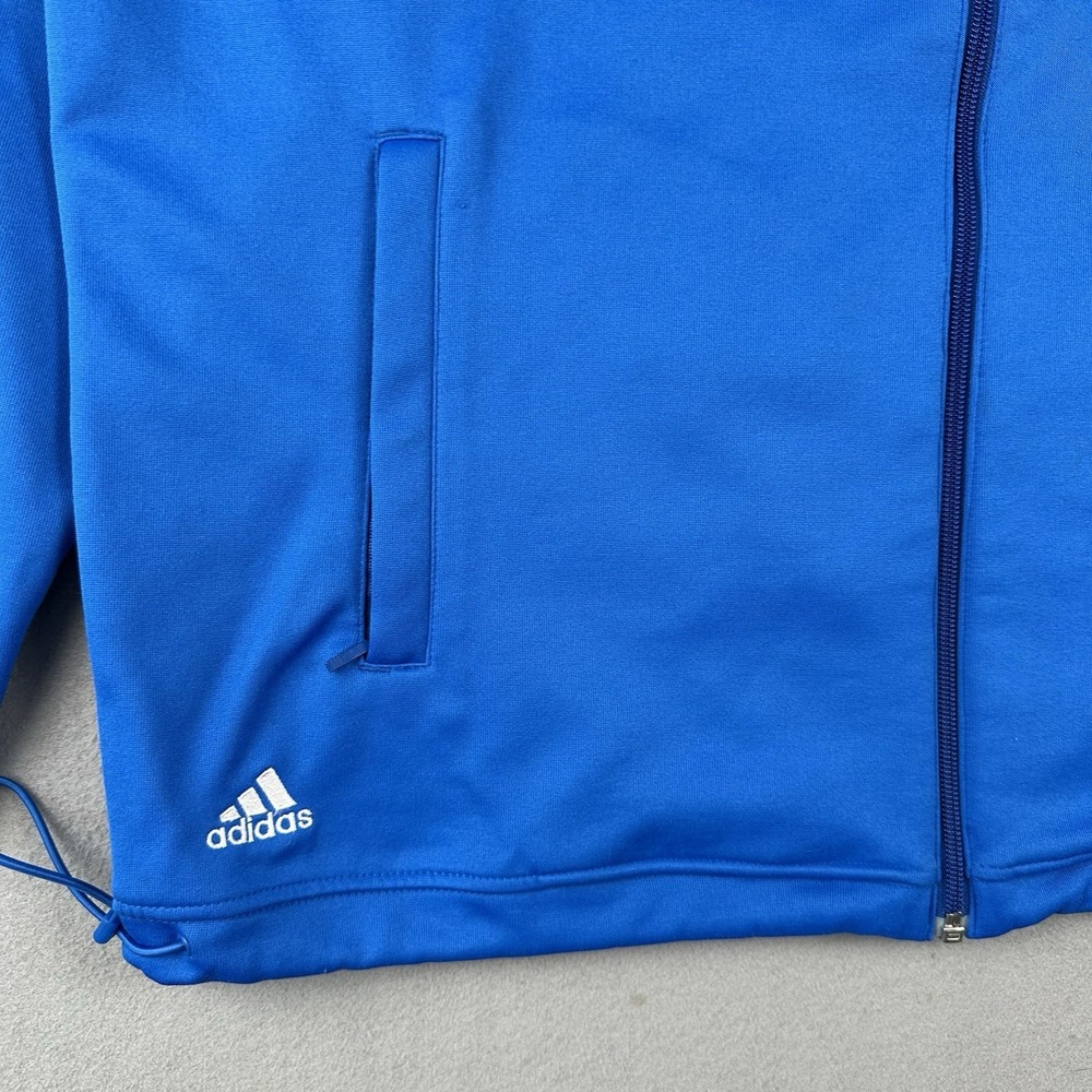 Vintage Y2K Adidas Italy Full Zip Jacket XL World Cup Warm Up Soccer Italia - Picture 9 of 16